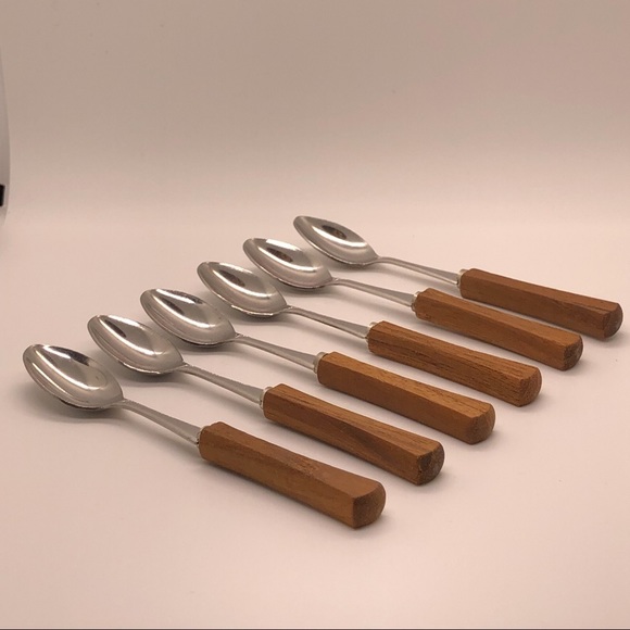 Set of 6 Midcentury coffee spoons. - Picture 3 of 6